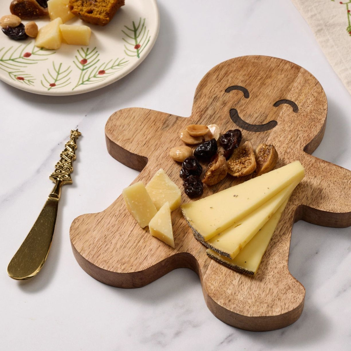 Gingerbread Mango Wood Charcuterie Board