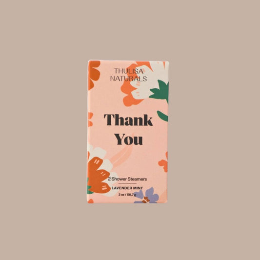 Lavender Mint Shower Steamers - 2 Pack Thank You-Box Builder Item-Thulisa Naturals-KINSHIP GIFT