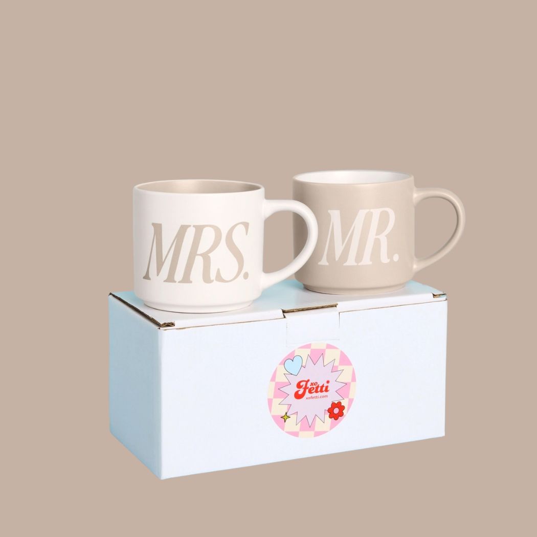 Mr and Mrs Mug Set