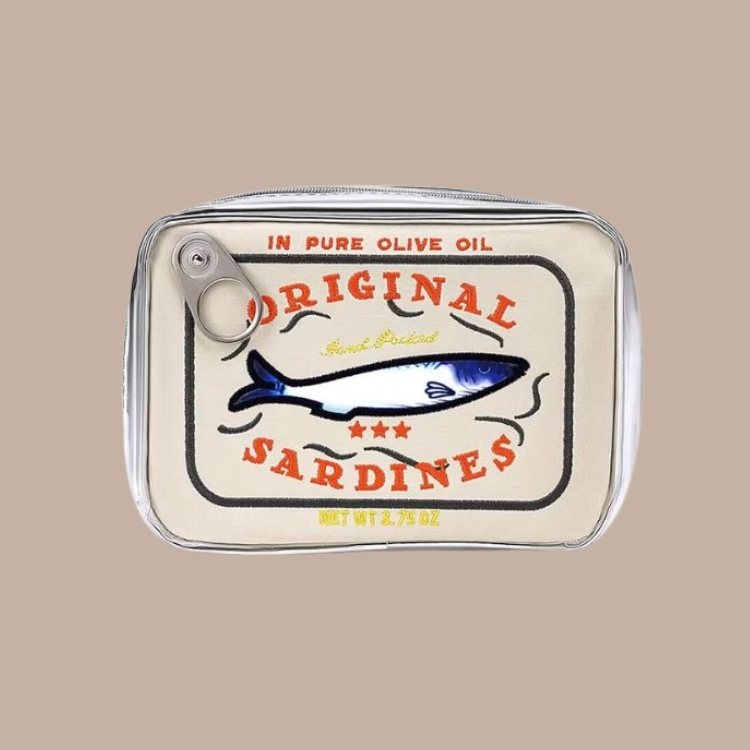 Sardine Tin Makeup Bag