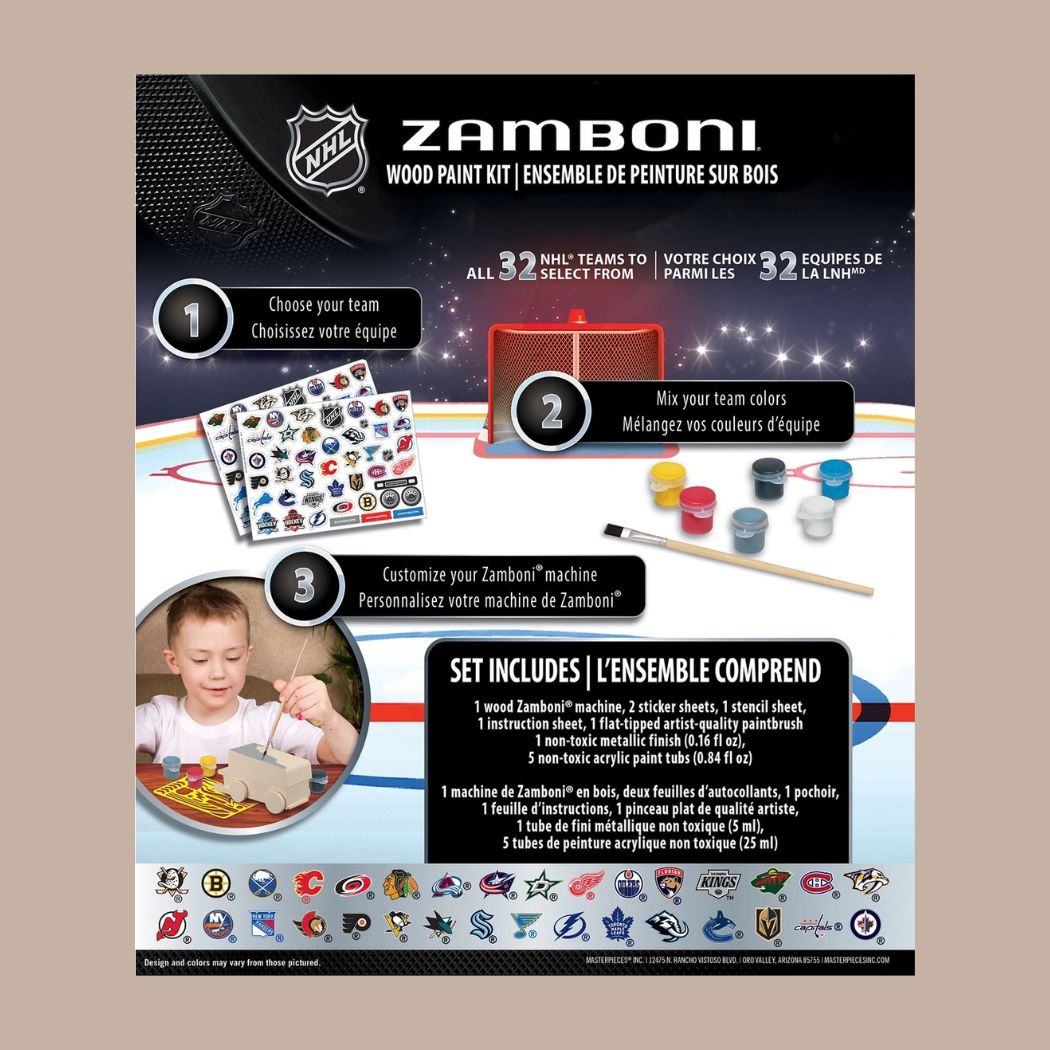 Nhl Zamboni Wood Paint Kit