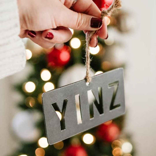 Steel "YINZ" Ornament