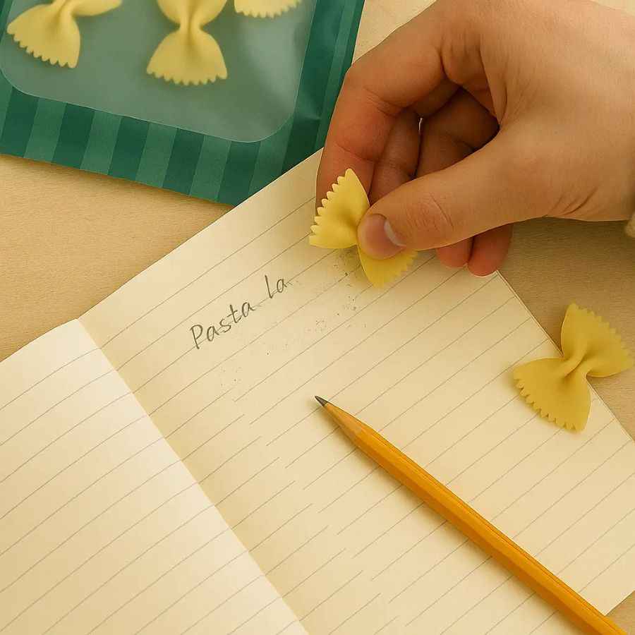 Pasta La Vista Mini Erasers