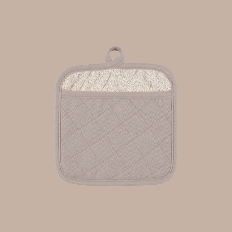 Gray Terry Lined Pot Holder (Customizable)-KINSHIP-KINSHIP GIFT