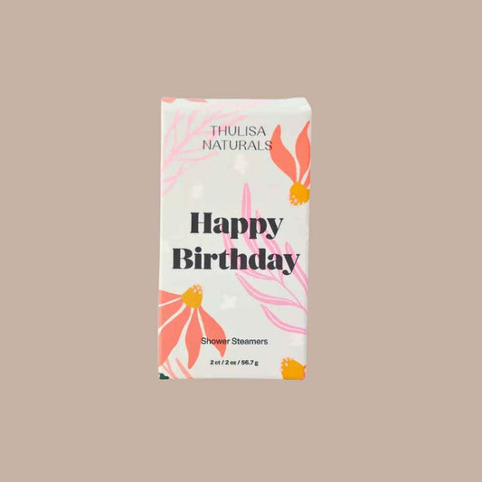 Lavender Geranium Shower Steamers - 2 Pack Happy Birthday