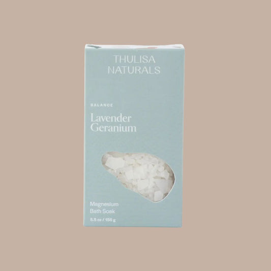 Magnesium Bath Salt Soak - Lavender Geranium-Box Builder Item-Thulisa Naturals-KINSHIP GIFT