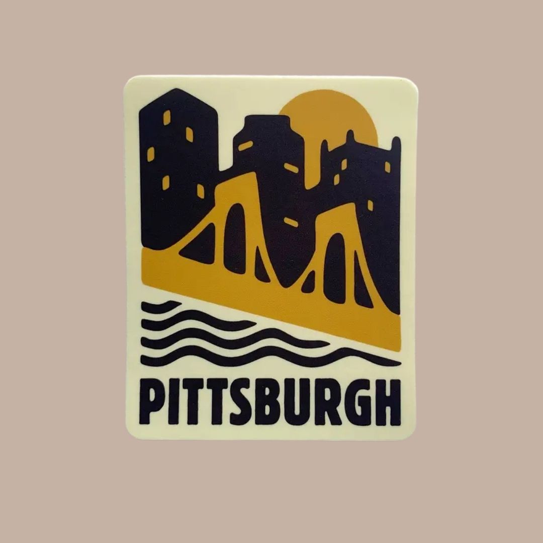 Pittsburgh, Pennsylvania Bumper Sticker-Box Builder Item-Fresh Fish-KINSHIP GIFT