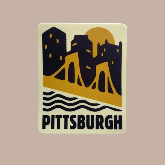 Pittsburgh, Pennsylvania Bumper Sticker-Box Builder Item-Fresh Fish-KINSHIP GIFT