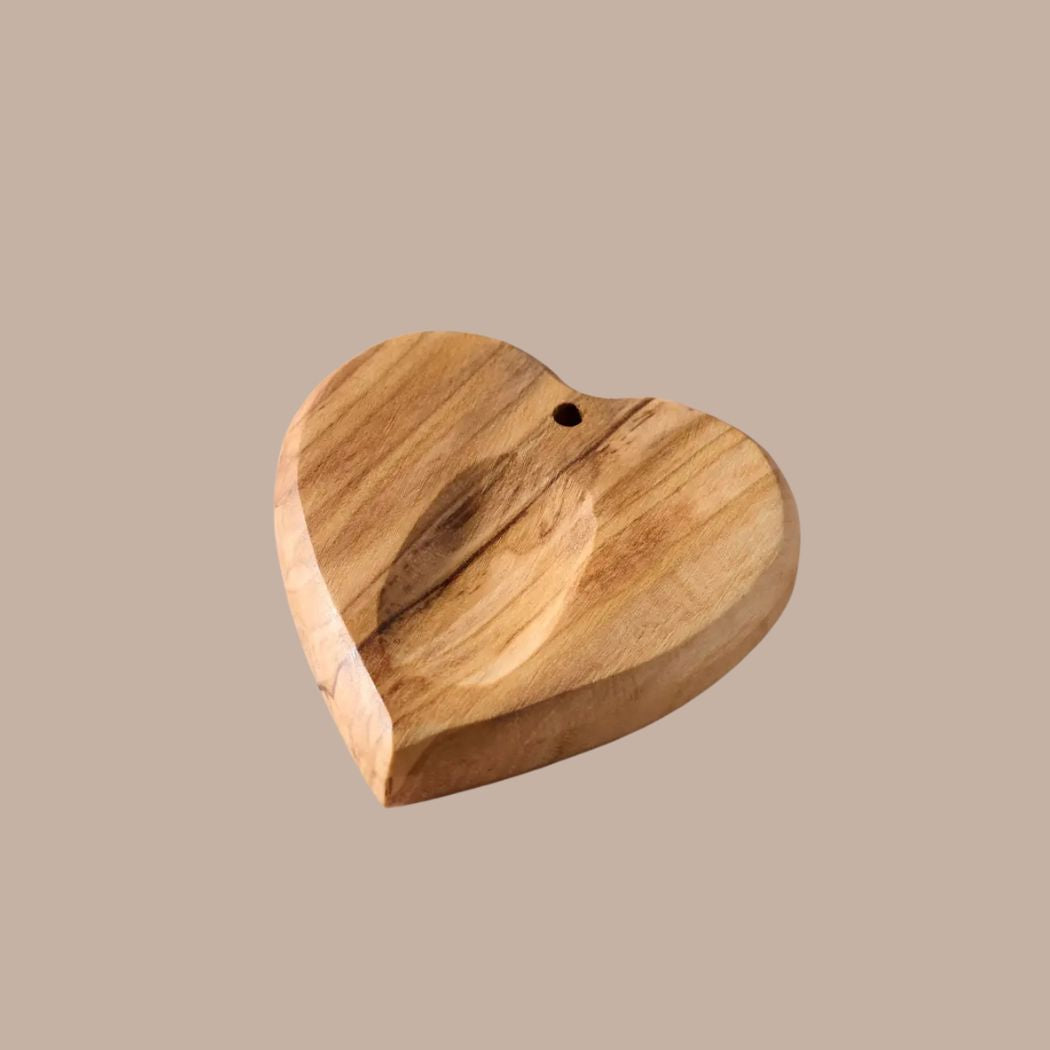 Olive Wood Pocket Heart