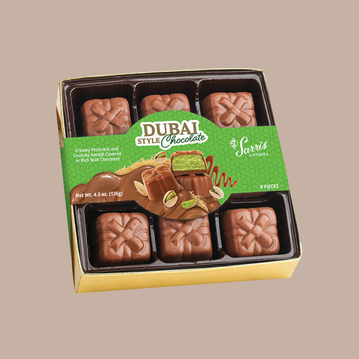 Dubai-Style Chocolate Bites (Box of 9)
