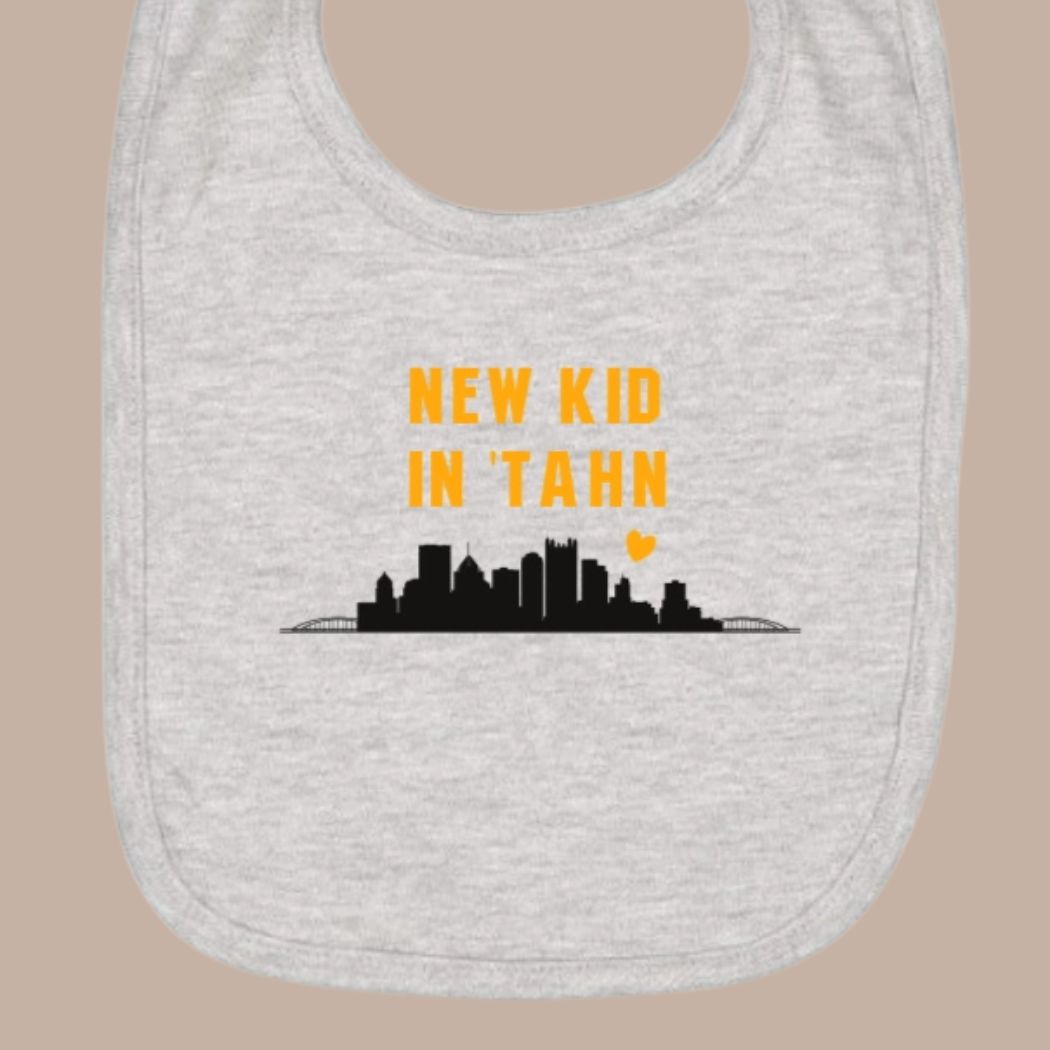 New Kid in Tahn Pittsburgh Baby Bib