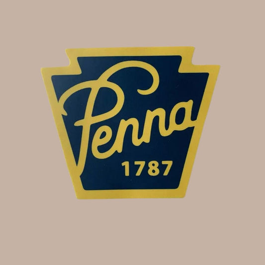 Pennsylvania "Penna" Bumper Sticker-Box Builder Item-Fresh Fish-KINSHIP GIFT