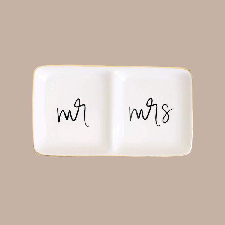 Mr. and Mrs. Jewelry Dish