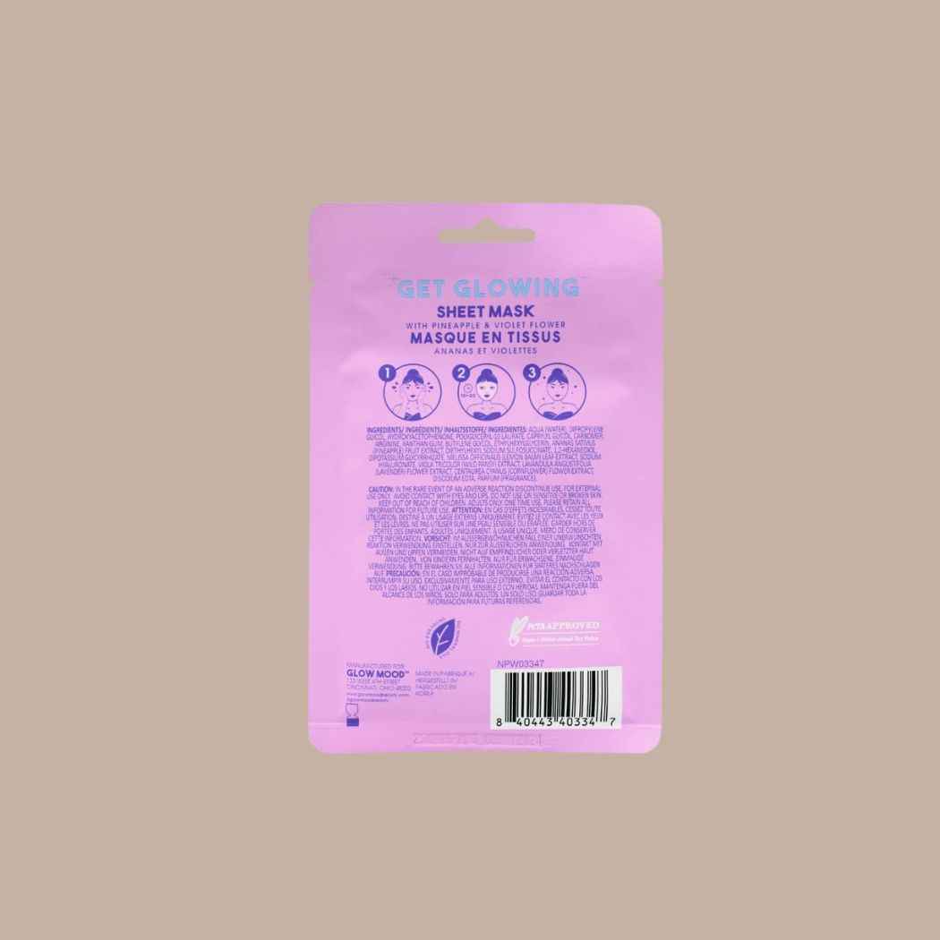 Moisturizing Sheet Mask with Pineapple & Violet Flower