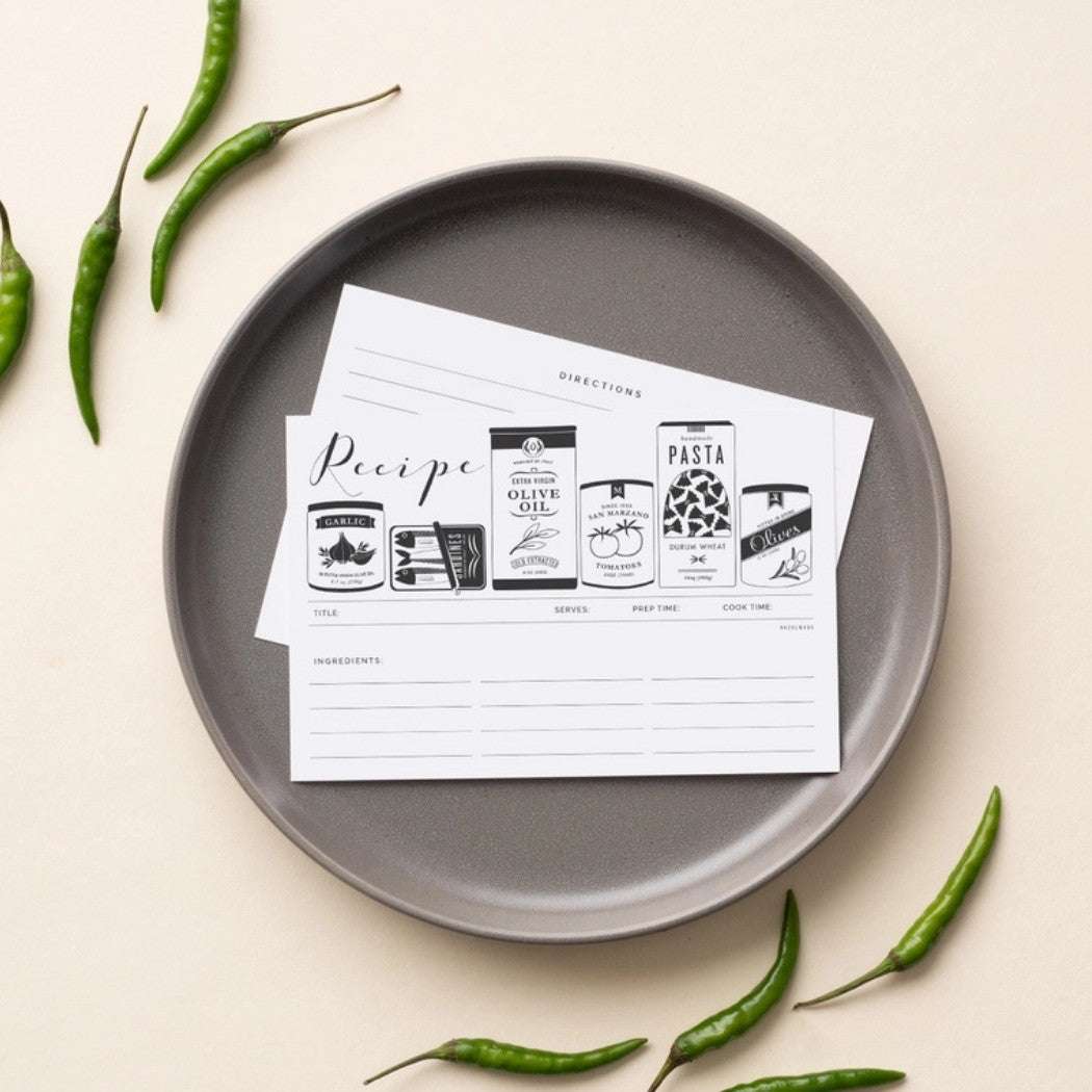 Italian Foods Recipe Cards