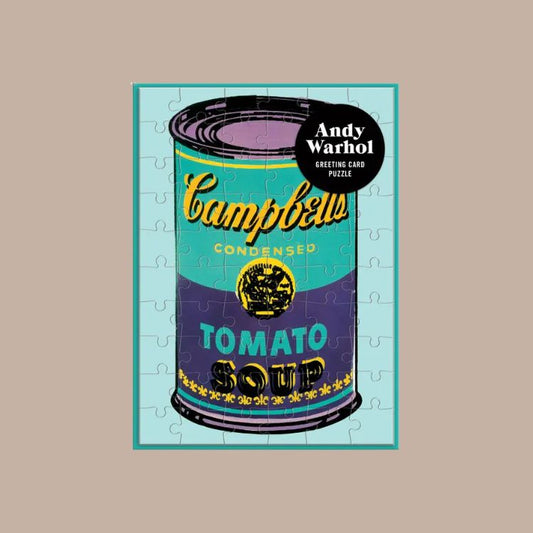 Andy Warhol Soup Can Greeting Card Puzzle