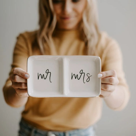 Mr. and Mrs. Jewelry Dish