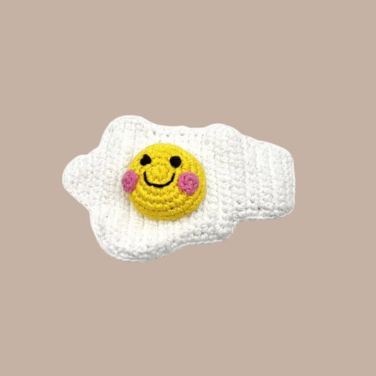Pretend Play Food Rattle - Fried Egg-Box Builder Item-Pebble-KINSHIP GIFT
