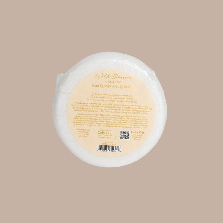 Wild Blossom Soap Infused Body Buffer-Creamy Coconut