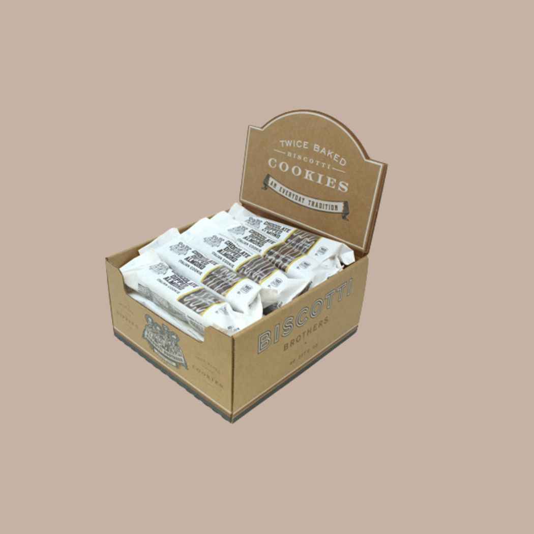 Chocolate Dipped Almond Biscotti Individually Wrapped (Set of 2)