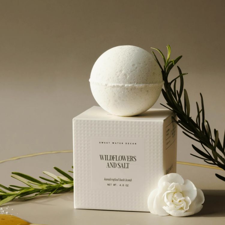 Wildflowers and Salt Bath Bomb