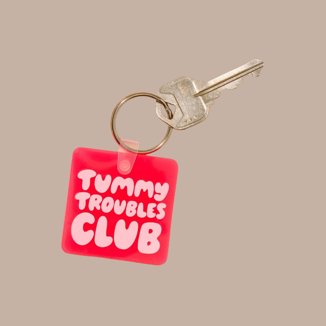 Tummy Troubles Club PVC Keychain