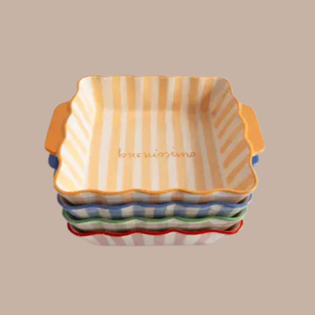Striped Baking Dish
