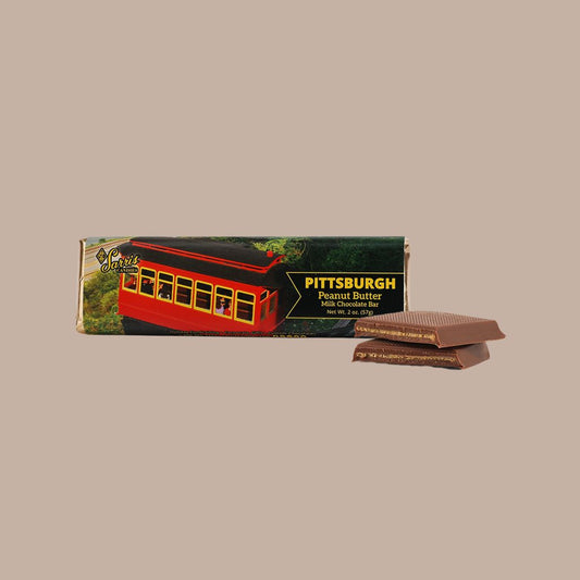 Sarris Pittsburgh Scene Chocolate Bars-Box Builder Item-Sarris Candies-Milk Chocolate and Peanut Butter-KINSHIP GIFT