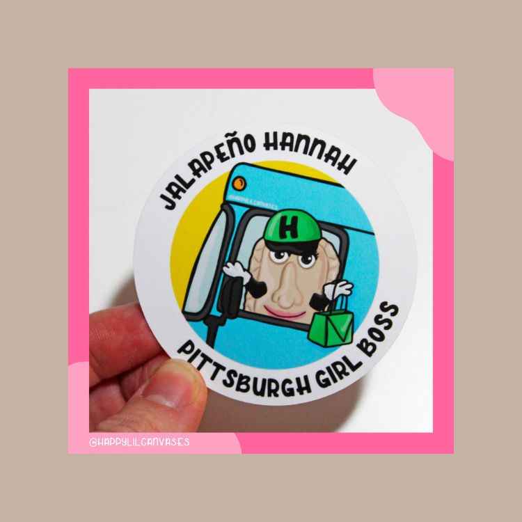 Jalapeno Hannah Pittsburgh Girl Boss sticker