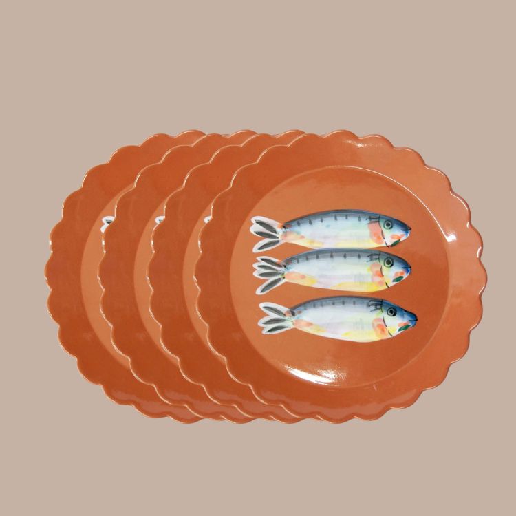 Fish Dessert Plates (Set of 4)