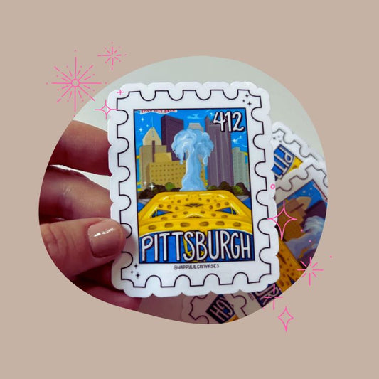 Pittsburgh Stamp Sticker