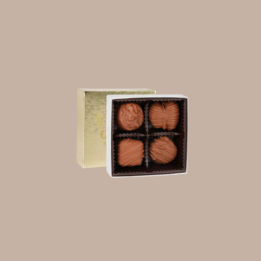 Sarris Petite Milk Chocolate 4 Piece Box-Box Builder Item-Sarris Candies-KINSHIP GIFT