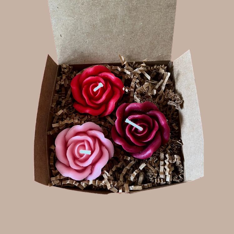Pink Rose Candle