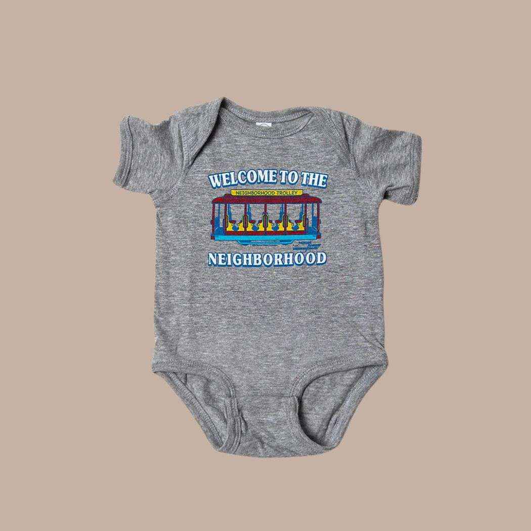 "Welcome to the neighborhood" Mister Rogers Baby Onesie