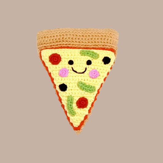 Pretend Play Food Rattle - Pizza Slice-Box Builder Item-Pebble-KINSHIP GIFT