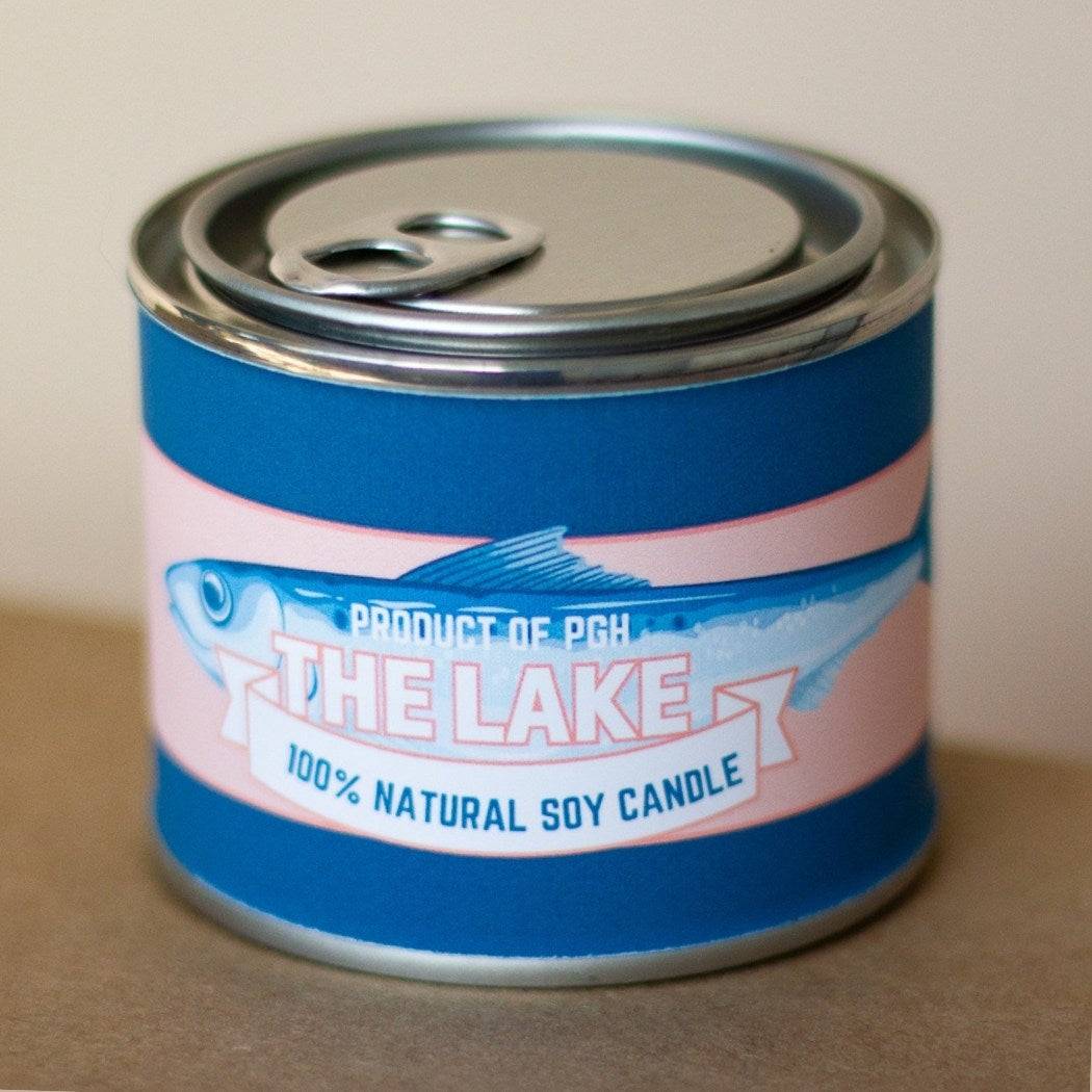 Sardine Tin Design of "The Lake" Mini Paint Can Candle