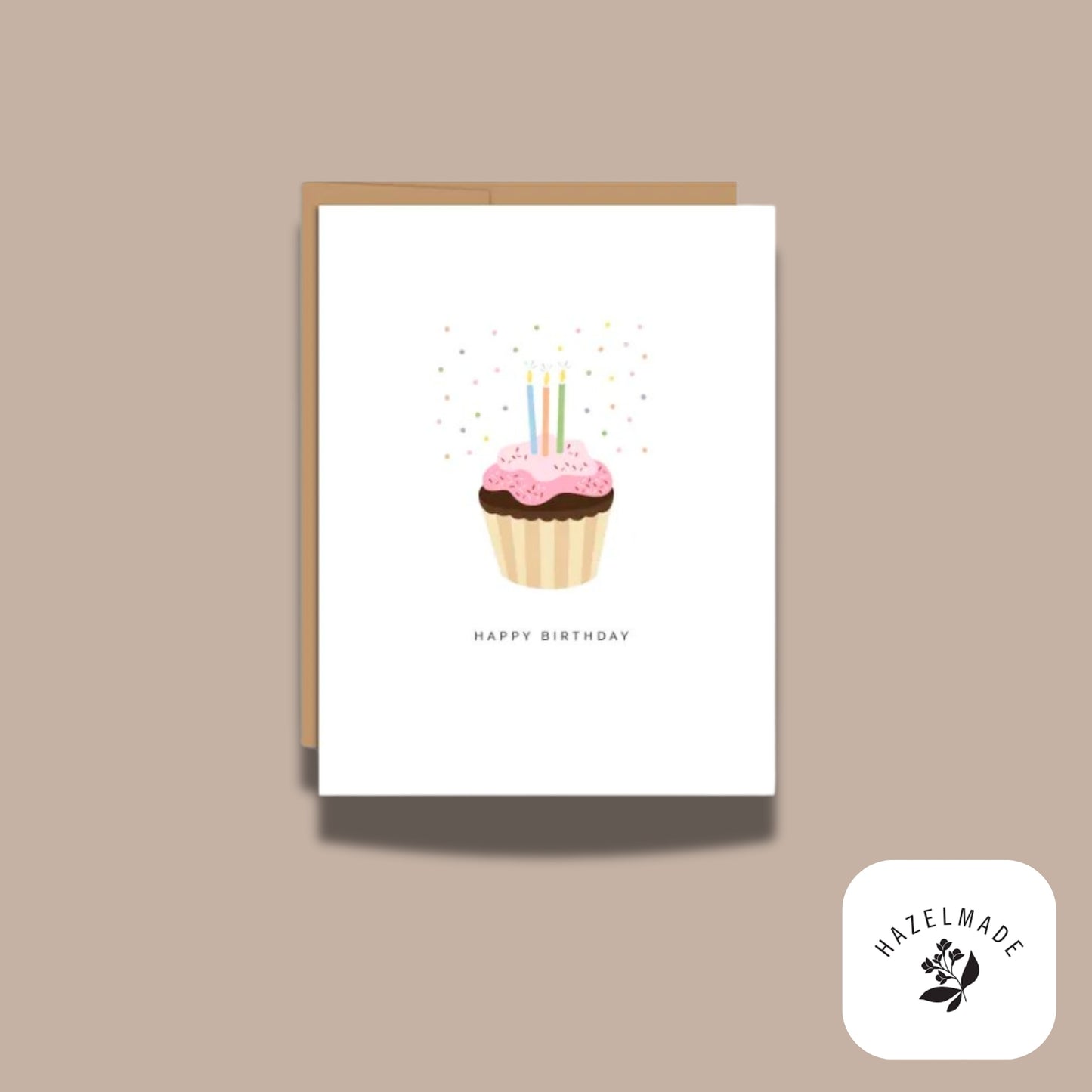 Local Greeting Card Options (Included with curated gift boxes)-Local Greeting Cards-Meshwork Press/Sapling Press/Hazelmade/Triple Threat Press/CommonWealth Press-Commonwealth Press, hazelmade, Kinship Corporate Gifting, LDT:GW:RESTRICT, local greeting cards, locally made, Meshwork Press, Pittsburgh greeting cards, Sapling Press, small business, Triple Threat Press-"Happy Birthday" (Hazelmade)-KINSHIP GIFT