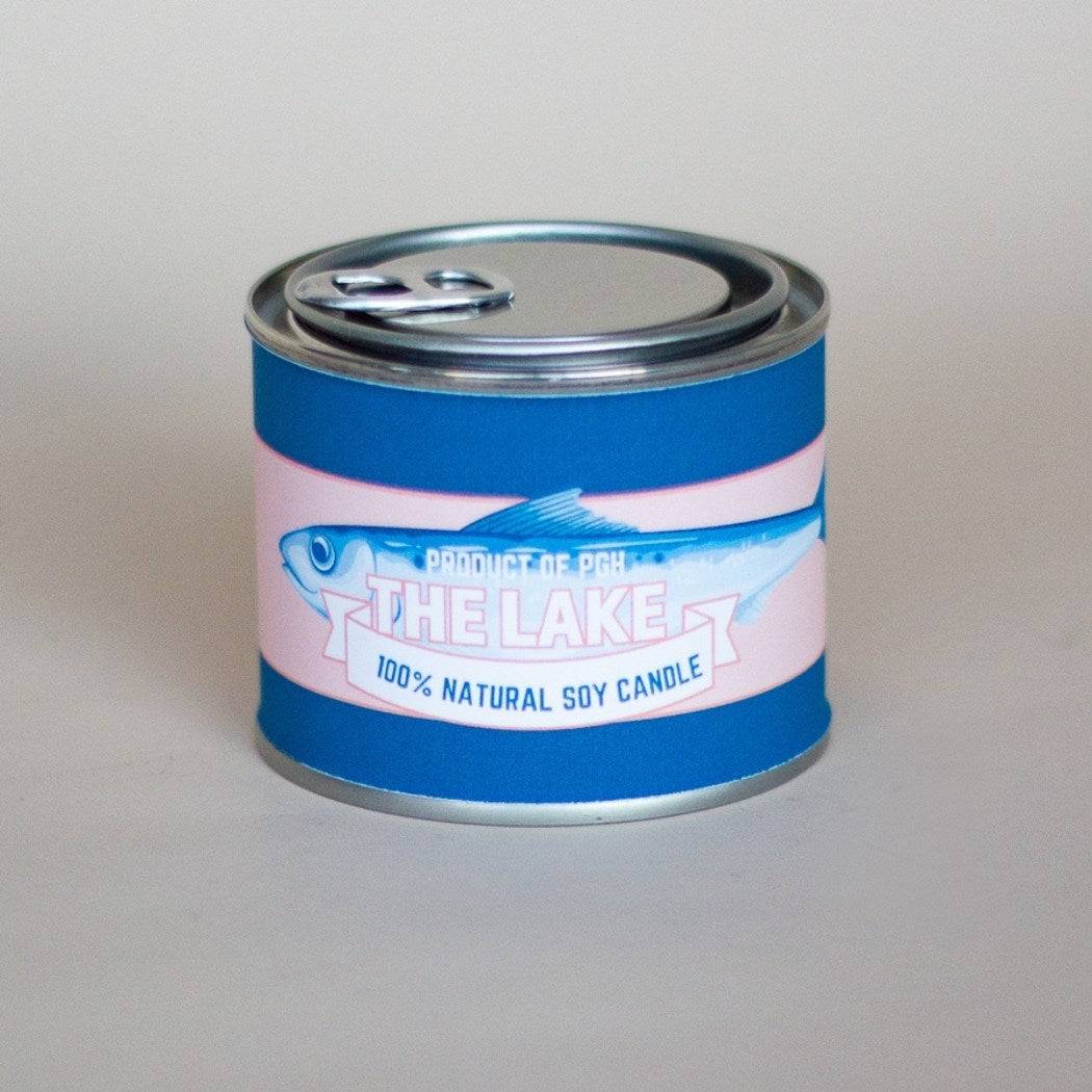 Sardine Tin Design of "The Lake" Mini Paint Can Candle