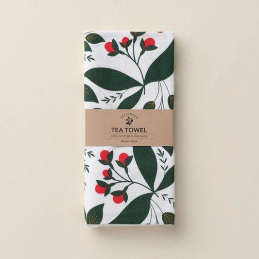 Winterberry Tea Towel-Box Builder Item-Hazelmade-KINSHIP GIFT