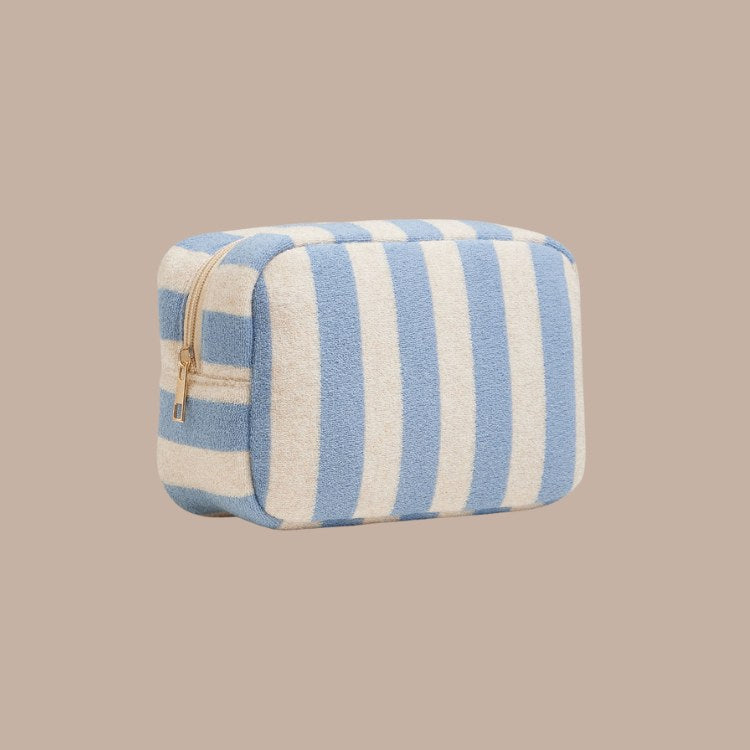 Striped Pattern Cosmetic Pouch Bag