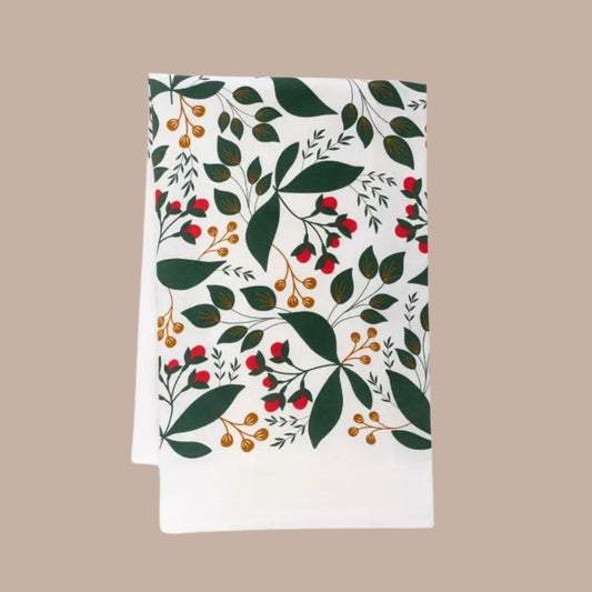 Winterberry Tea Towel-Box Builder Item-Hazelmade-KINSHIP GIFT