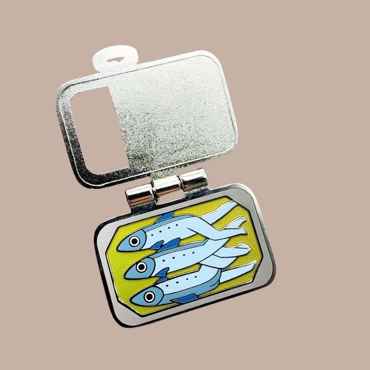 Tightly Packed Sardines Enamel Pin