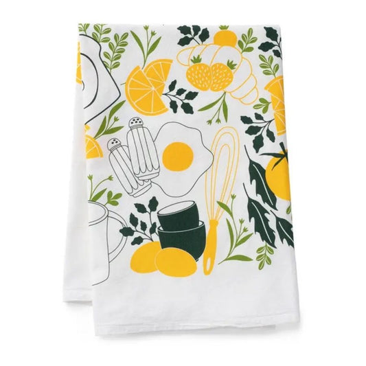 Breakfast Diner Tea Towel-Box Builder Item-Hazelmade-KINSHIP GIFT
