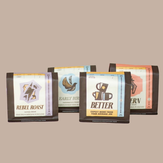Press House 1/4 Pound Bags of Whole Bean Coffee-Press House Coffee-KINSHIP GIFT