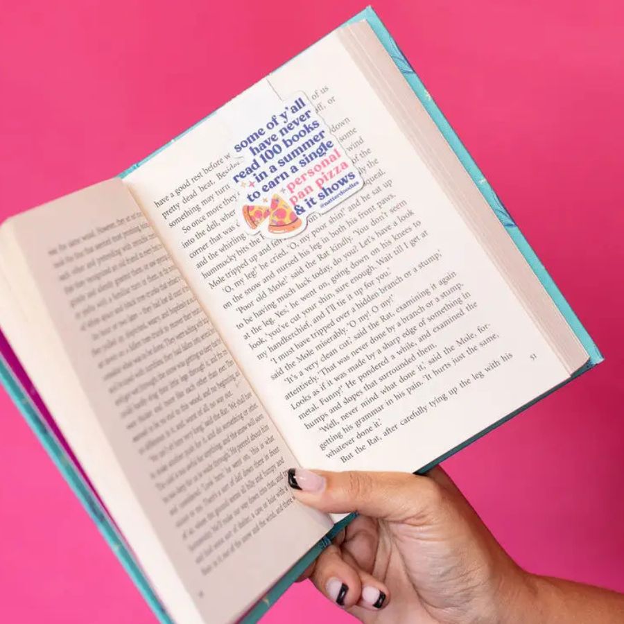 Book It Personal Pan Pizza Magnetic Bookmark – 90s Nostalgia