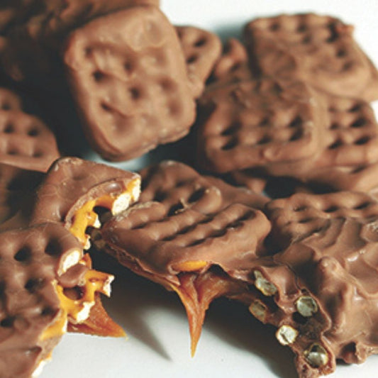 Bag of Milk Chocolate Covered Salted Caramel Pretzels (6oz Bag)-Box Builder Item-Betsy Ann Chocolates-KINSHIP GIFT