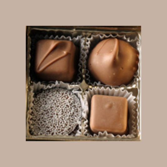 Milk Chocolate Assortment (4pc)-Box Builder Item-Betsy Ann Chocolates-KINSHIP GIFT