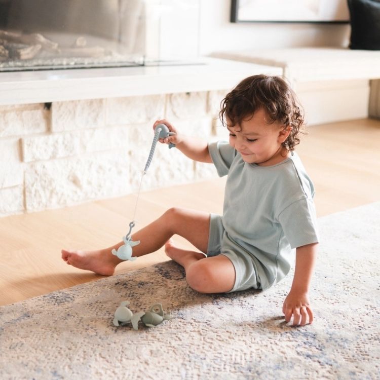 Baby Fishing Playset-Box Builder Item-Bug + Bean-KINSHIP GIFT