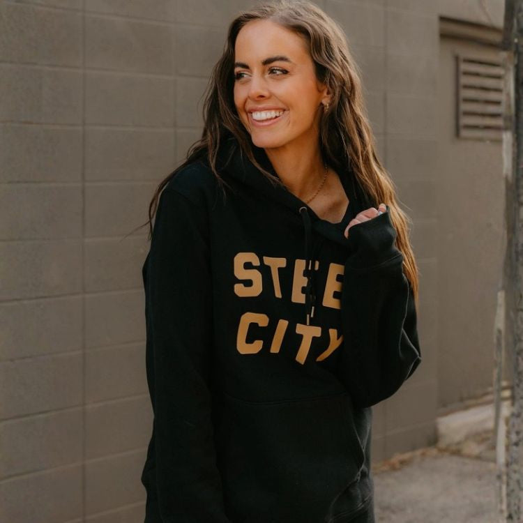 Black Steel City Logo Pullover