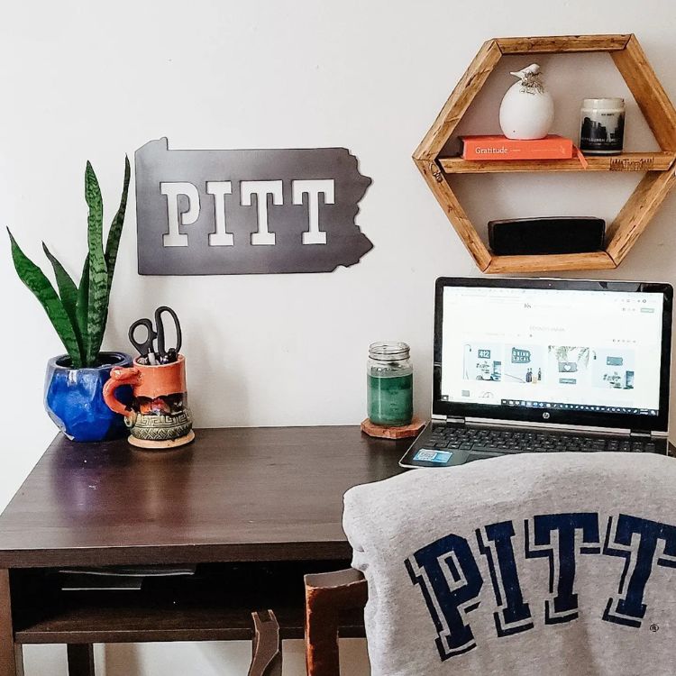 PITT Steel Wall Sign